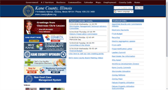 Desktop Screenshot of countyofkane.org